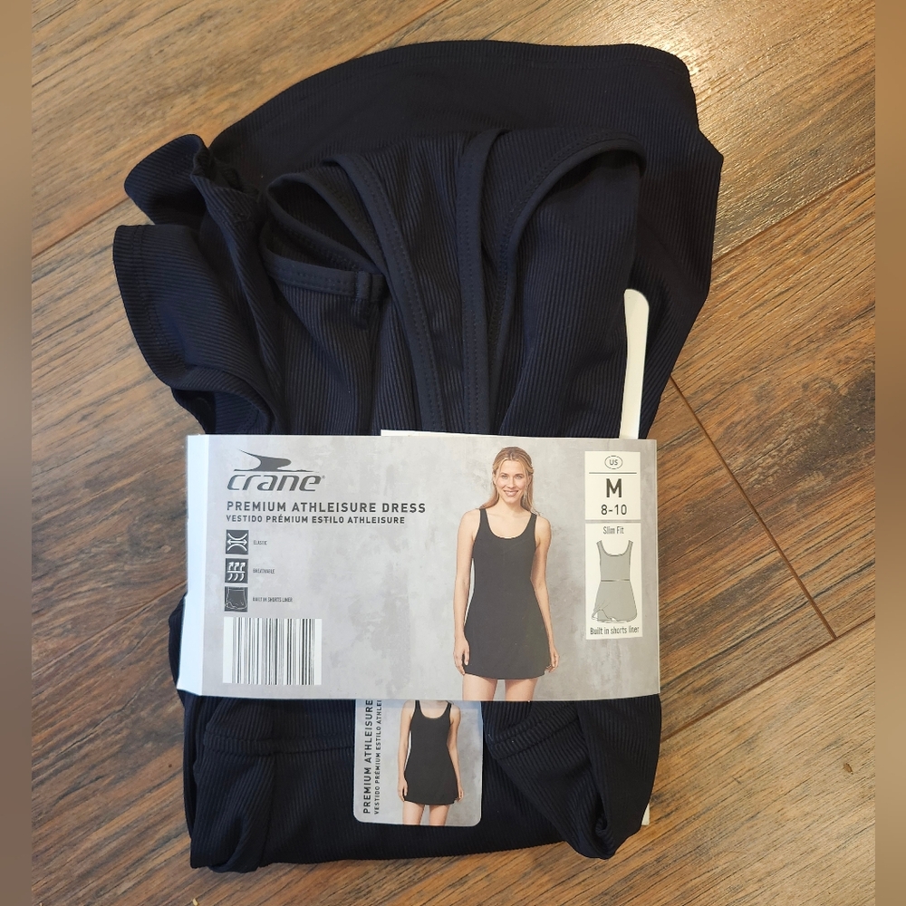 Crane Premium Athleisure Dress - Medium - Black